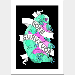 Born Survivor Tardigrade Posters and Art